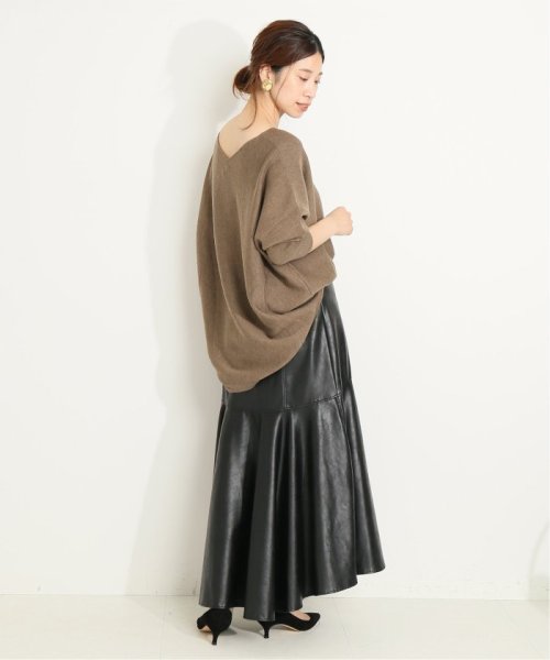 セール スムースワイドvネックプルオーバー ヴェルメイユ パー イエナ Vermeil Par Iena D Fashion