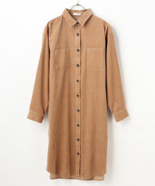 コーデュロイシャツワンピ ハニーズ Honeys D Fashion