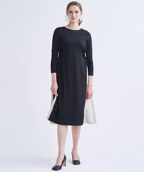 セール サイドリボンコンビワンピース ランバンオンブルー Lanvin En Bleu D Fashion セール サイドリボンコンビワンピース ランバンオンブルー Lanvin En Bleu D Fashion