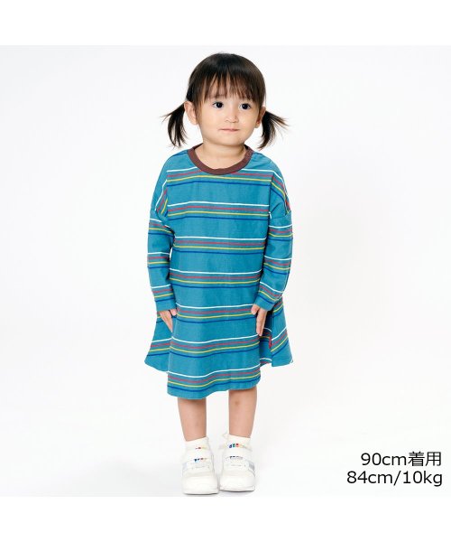 セール 30 Off 子供服 Moujonjon ムージョンジョン リップルマルチボーダーワンピース 80cm 140cm M ムージョンジョン Moujonjon D Fashion