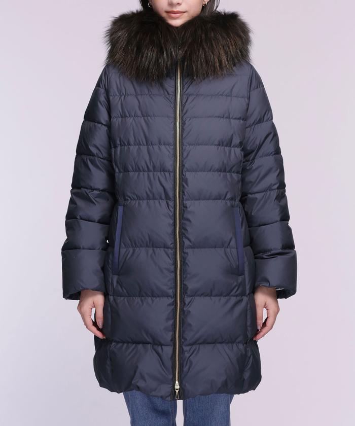 セール 40%OFF】西川ダウン/ラクーンファーロングダウン セール 40%OFF】西川ダウン/ラクーンファーロングダウン