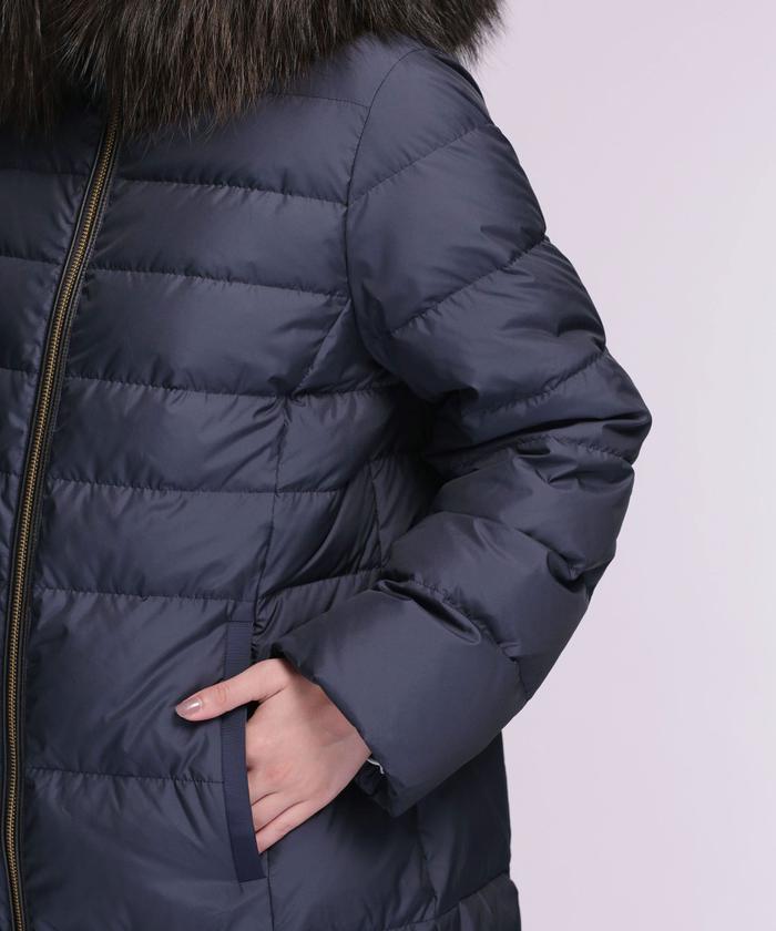 セール 40%OFF】西川ダウン/ラクーンファーロングダウン セール 40%OFF】西川ダウン/ラクーンファーロングダウン