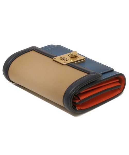 コーチ 折財布 レディース Coach 1093 B4qui ブルーマルチ コーチ Coach D Fashion