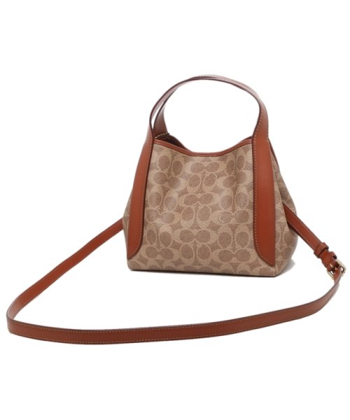 Coach 79251 Hadley Hobo 21 In Signature Canvas Tan Rust