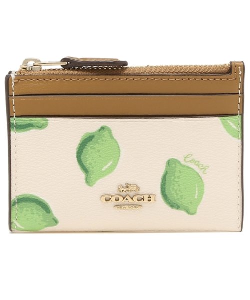 コーチ コインケース パスケース アウトレット レディース Coach 3302 Imqzu ホワイト グリーン 503519222 コーチ Coach D Fashion