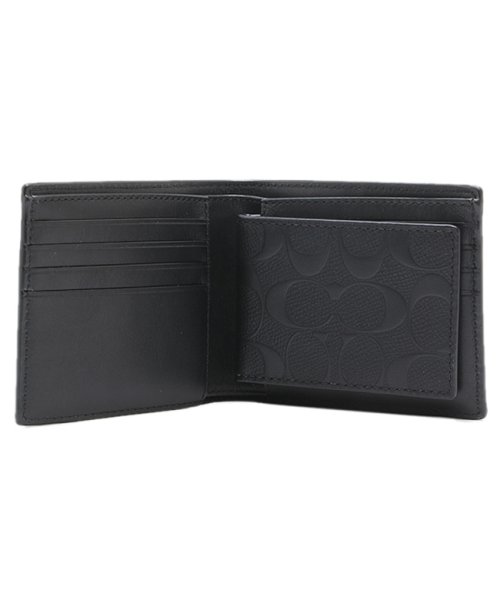クーポン セール55 Off コーチ Coach 折財布 メンズ アウトレット F Blk ブラック コーチ Coach D Fashion