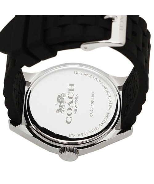 コーチ 腕時計 レディース アウトレット Coach W6033 Blk ブラック シルバー コーチ Coach D Fashion