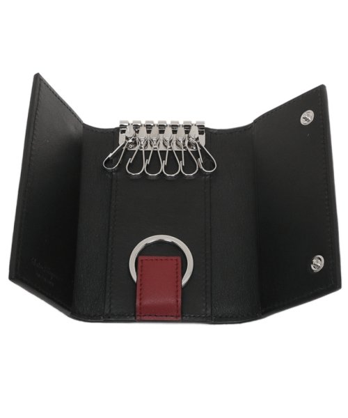 フェラガモ キーケース メンズ Salvatore Ferragamo 66a500 ブラック グレー サルヴァトーレ フェラガモ Salvatore Ferragamo D Fashion