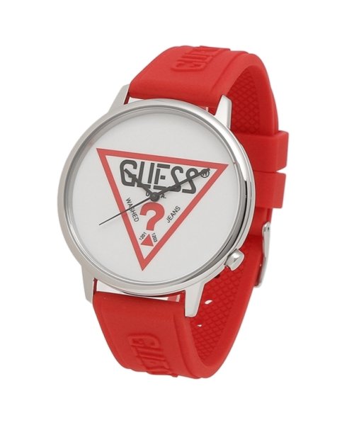 ゲス 腕時計 レディース メンズ Guess V1003m3 レッド シルバー ゲス Guess D Fashion