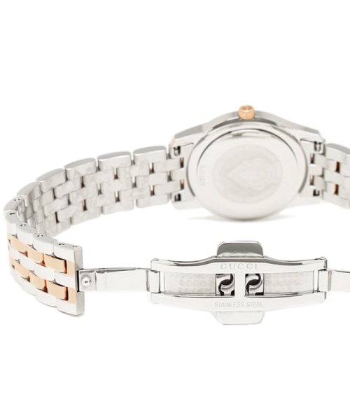 グッチ GUCCI 時計 レディース 腕時計 グッチ 時計 GUCCI Gクラス 腕時計 YA055538 ウォッチ ホワイトパール/シルバー/ピンクゴールド