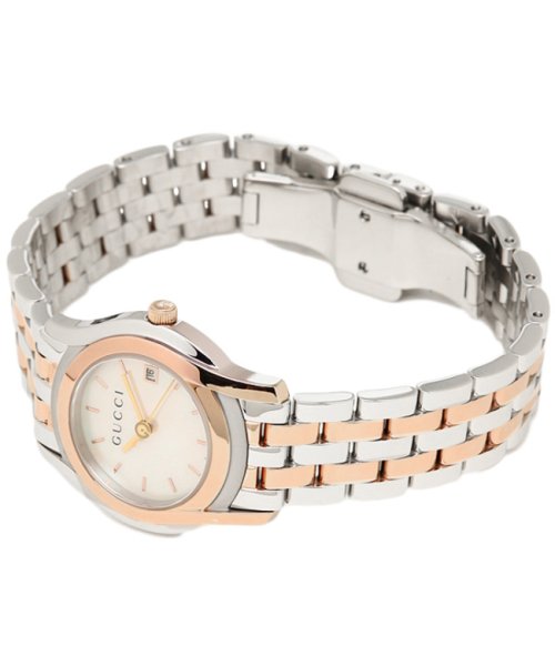グッチ GUCCI 時計 レディース 腕時計 グッチ 時計 GUCCI Gクラス 腕時計 YA055538 ウォッチ ホワイトパール/シルバー/ピンクゴールド