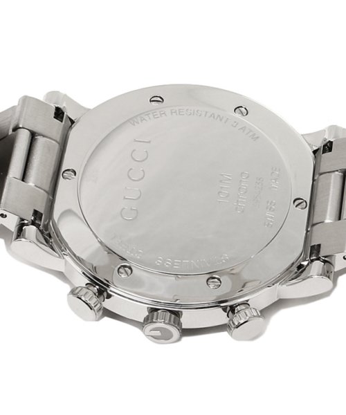 グッチ Gucci 時計 腕時計 グッチ 時計 メンズ 腕時計 Gucci Ya Gラウンド クロノグラフ ステンレス ホワイト シルバー グッチ Gucci D Fashion