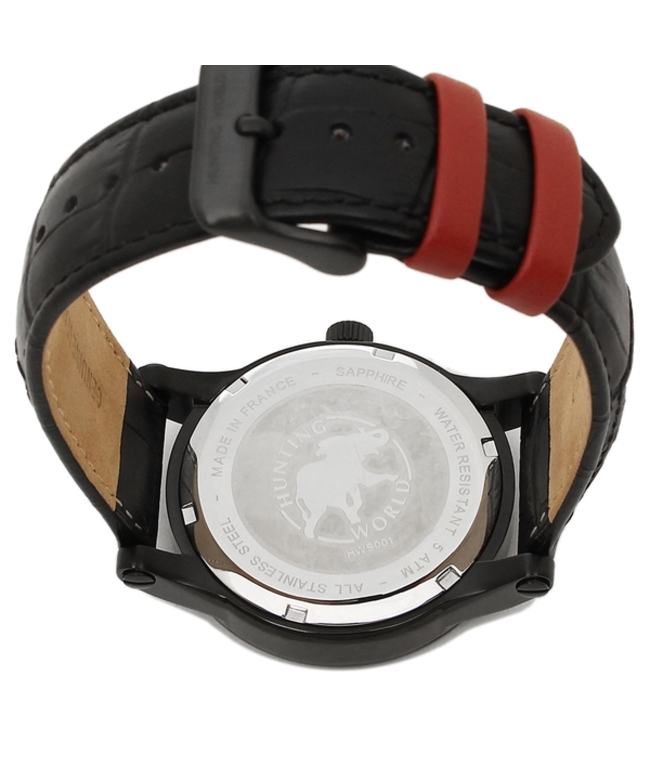 ハンティングワールド 腕時計 メンズ HUNTING WORLD HWS001BK ブラック 