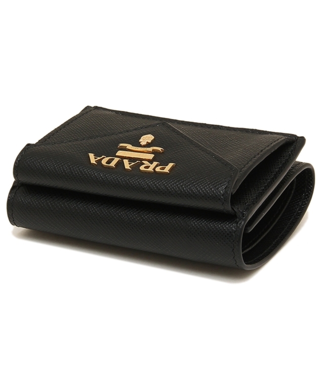 プラダ 折財布 レディース PRADA 1MH021 QWA F0002 ブラック プラダ 折財布 レディース PRADA 1MH021 QWA F0002 ブラック