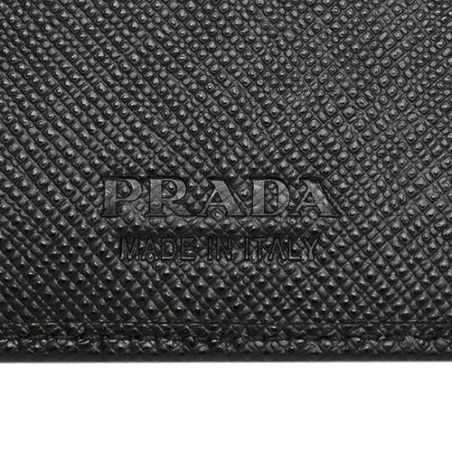 セール プラダ 財布 Prada 2mo738 Qme F0002 Saffiano Metal Portafoglio メンズ 二つ折り財布 Nero プラダ Prada D Fashion