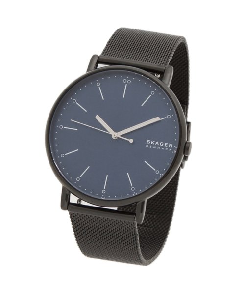 スカーゲン 腕時計 メンズ Skagen Skw6529 Signatur シグネチャー メッシュ 45mm ブラック ブルー スカーゲン Skagen D Fashion