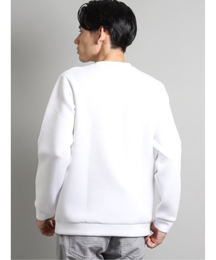 クーポン】ポンチ厚盛ラバープリント クルーネック長袖Tシャツ