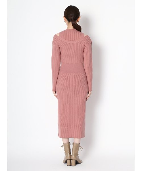 レイヤードニットワンピース リリー ブラウン Lily Brown D Fashion
