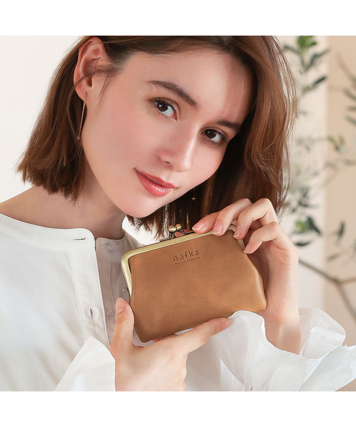 ナフカ nafka がま口 財布 レディース ミニ財布 本革 モストロ