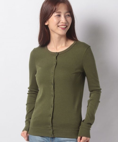 Femme クルーネックカーディガン プチバトー Petit Bateau D Fashion