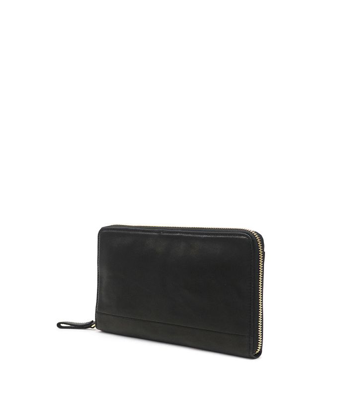 PORTER トラベルウォレット ワイズ オーガナイザー 黒 レザー ポーター WISE（PORTER） ポーター ワイズ 2WAYトラベルウォレット 341