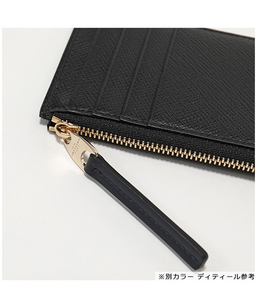 セール Smythson スマイソン Panama レザー カードケース コインケース 小銭入れ ミニ財布 Navy フラグメントケース メンズ レ スマイソン Smythson D Fashion