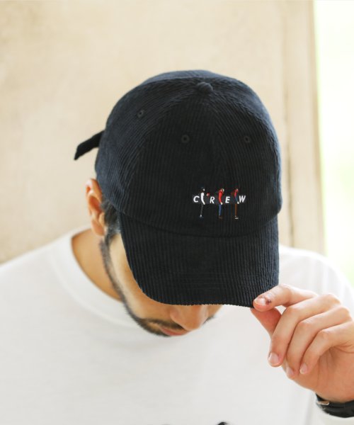 ワンポイント刺繍コーデュロイキャップ キャップ メンズ 帽子 ブランド つば 男性用 Cap ジギーズショップ Jiggys Shop D Fashion