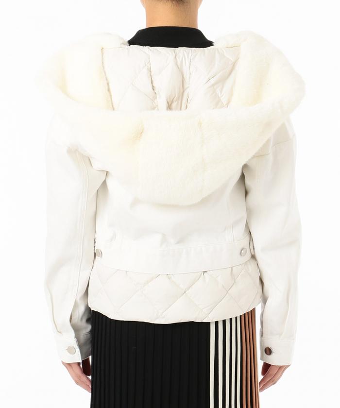 セール 60%OFF】エコファーデニムコンビジャケット(503557257