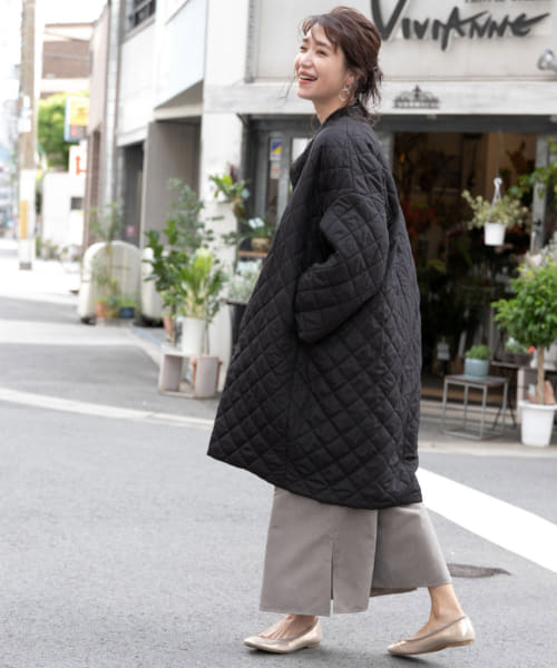 セール 10%OFF】F by ROSSO キルティングオーバーコート セール 10%OFF】F by ROSSO キルティングオーバーコート
