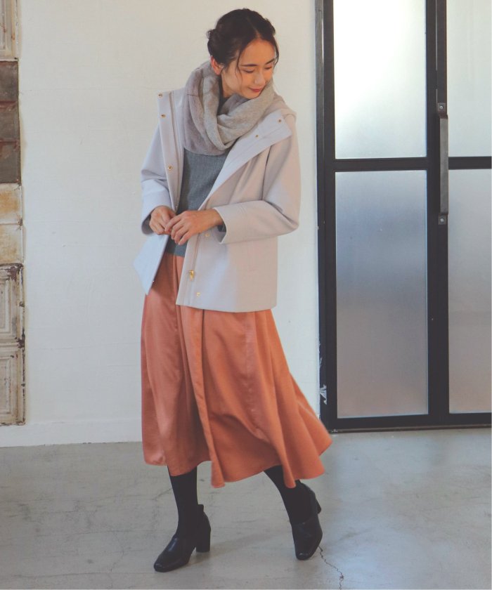 新品タグ付き ルーニー LOUNIE サテンボリュームスカート 38 chino tanabeのスタイリング｜LOUNIE（ルーニィ）公式サイト