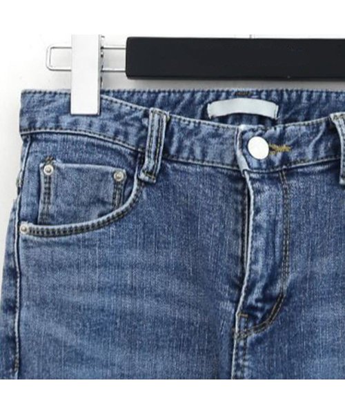 セール ダメージ スキニー レディース デニムパンツ タイト ジーンズ アンクル クラッシュデニム 穴開き ボトムス 美脚 ジーパン ミニミニストア Miniministore D Fashion