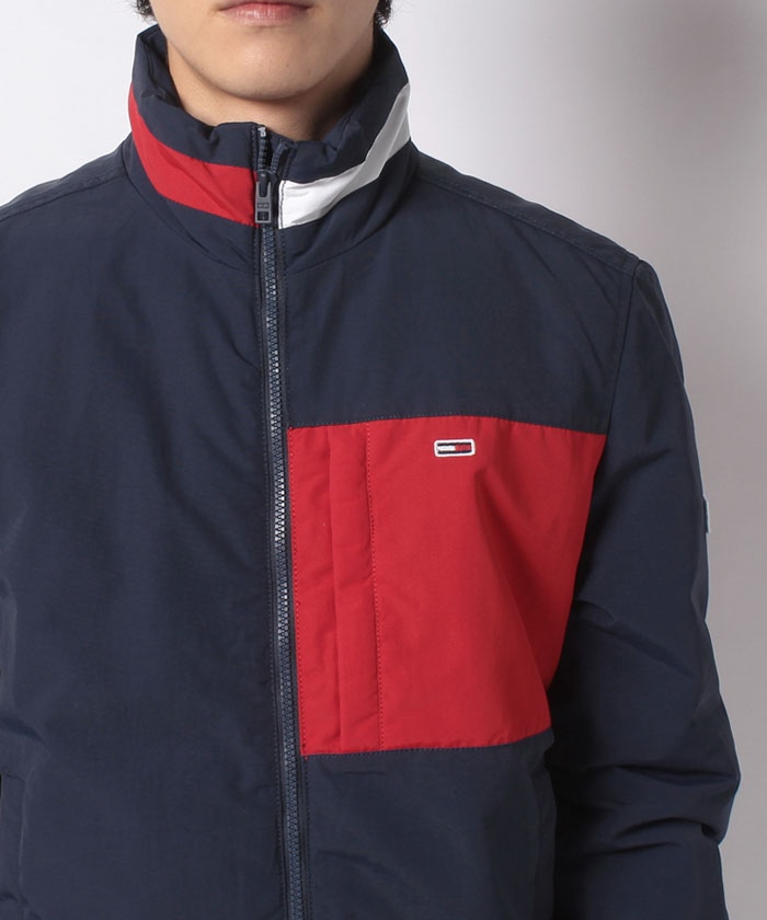 セール】トミージーンズ TOMMY JEANS カラーブロックパデット セール】トミージーンズ TOMMY JEANS カラーブロックパデット
