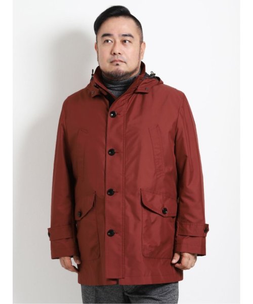 【大きいサイズ】グランバック/GRAND－BACK 撥水ライナー付 フーデットハーフコート