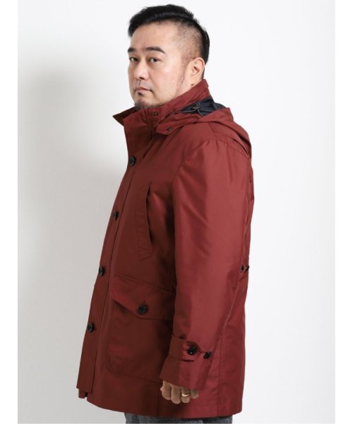【大きいサイズ】グランバック/GRAND－BACK 撥水ライナー付 フーデットハーフコート