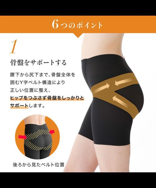 ヒップアップパンツ 骨盤パンツセミロング丈 ソフトガードル ルシアン Lecien D Fashion ヒップアップパンツ 骨盤パンツセミロング丈 ソフトガードル ルシアン Lecien D Fashion
