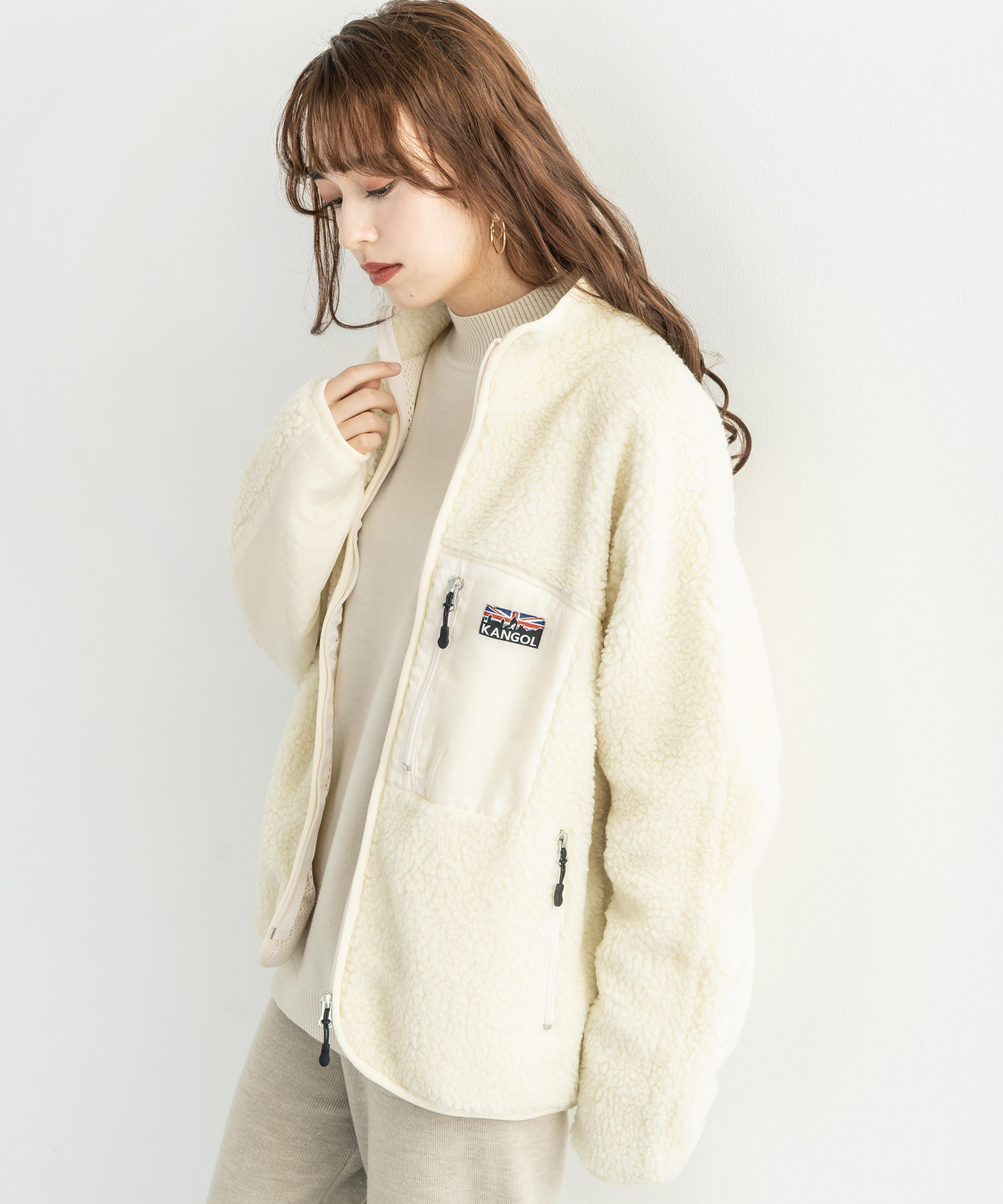KANGOL カンゴール フリースジャケット メンズ ブランド