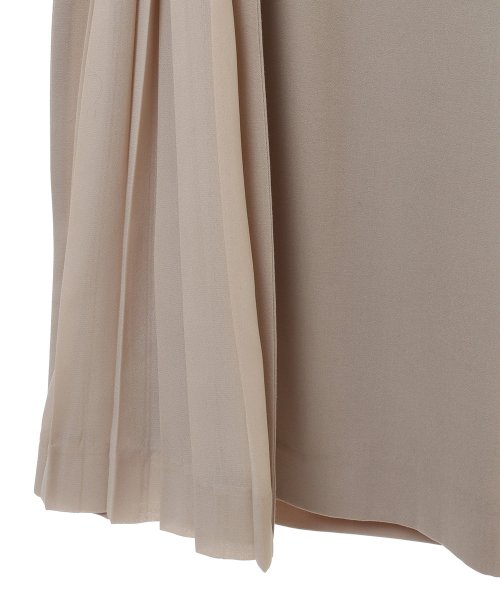 Minimalist Solid Color High Waist Pleat Trim Side Pocket Wide Leg