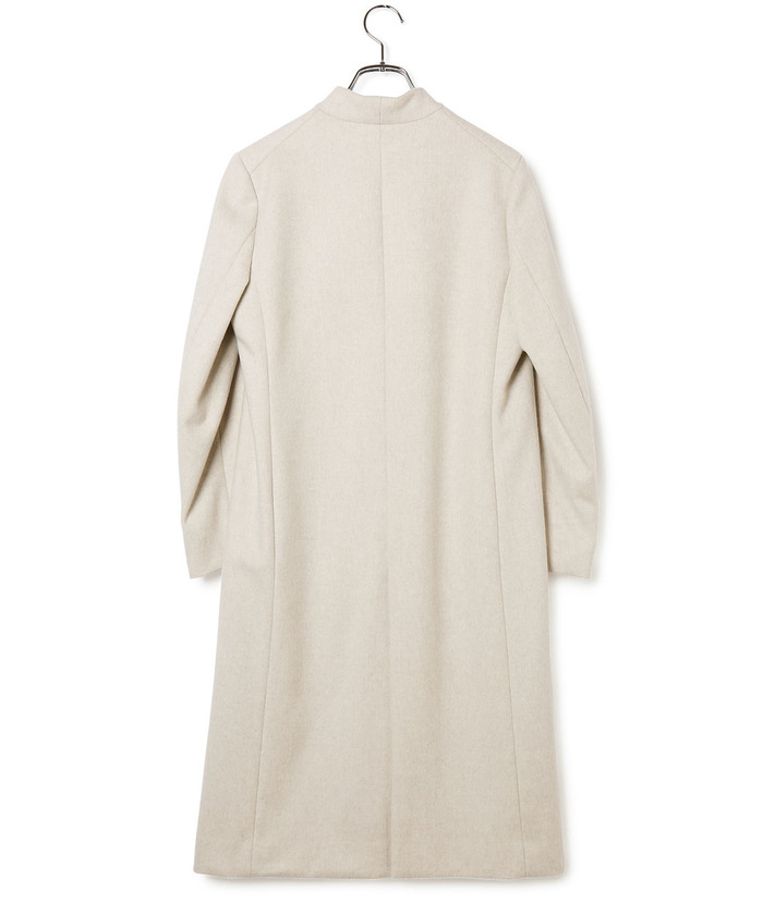 セール 70%OFF】ビーバーVネックノーカラーコート(503577255) | アダム