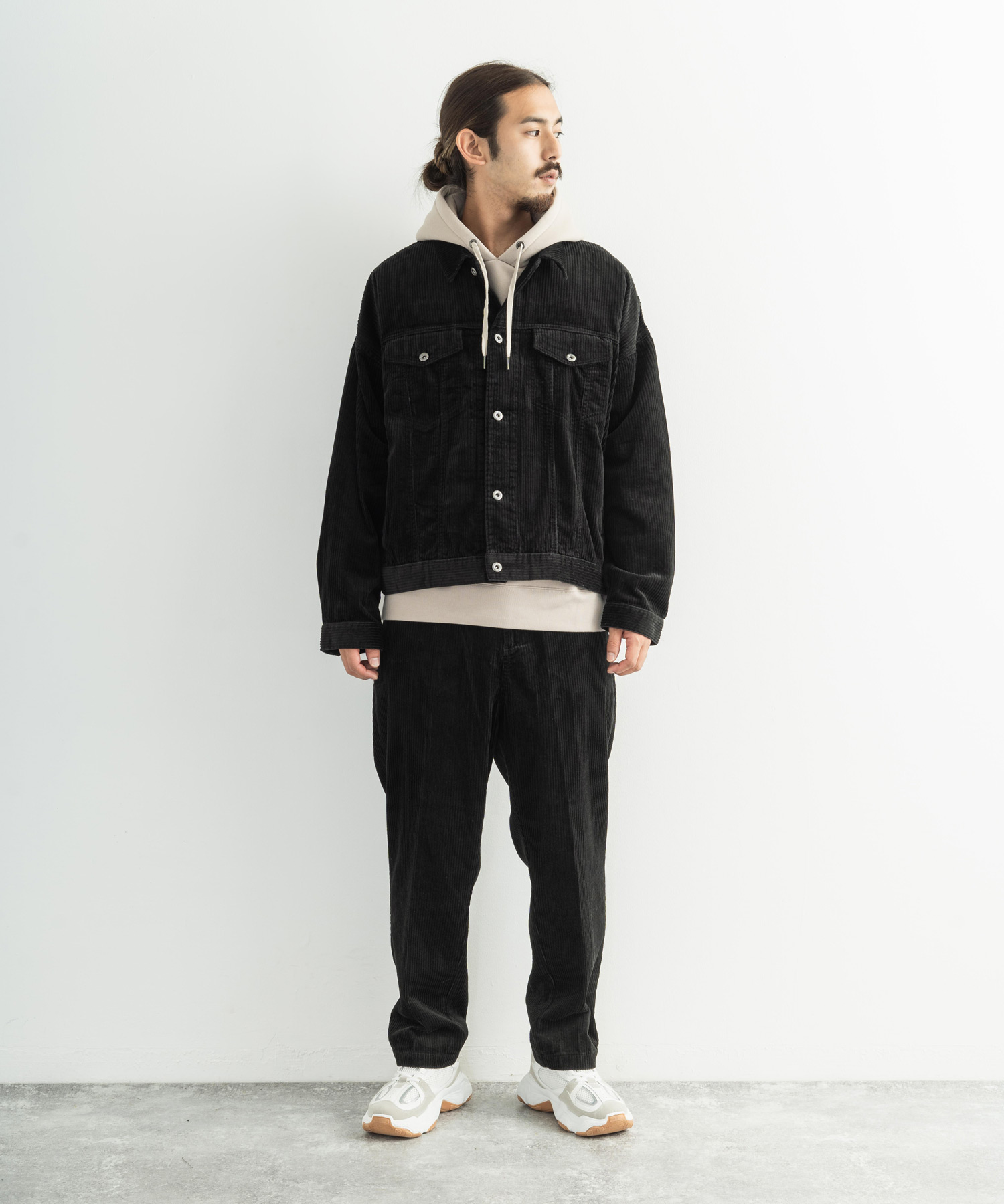 【超希少】90s 太畝 コーデュロイ ジャケット モード ブラック 古着 黒 未使用 LaneFortyfive レーンフォーティーファイブ JACOBIAN