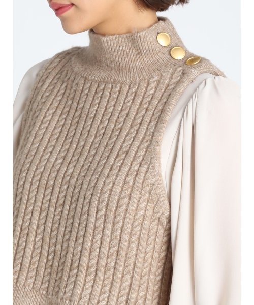 ニットベストレイヤードワンピース セルフォード Celford D Fashion ニットベストレイヤードワンピース セルフォード Celford D Fashion
