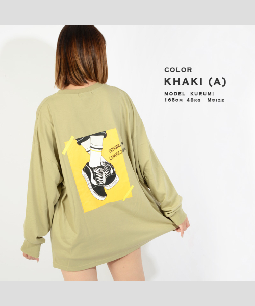 ワンフォークロージング 1111clothing ビッグシルエット ロンt