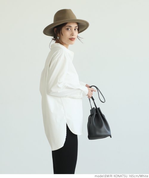 しわになりにくい バンドカラーシャツ コカ Coca D Fashion