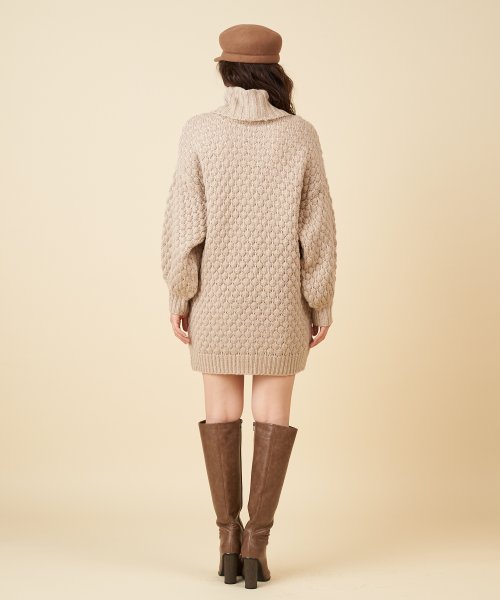 ニットツィードオフタートルワンピース ロイヤルパーティー Royal Party D Fashion ニットツィードオフタートルワンピース ロイヤルパーティー Royal Party D Fashion
