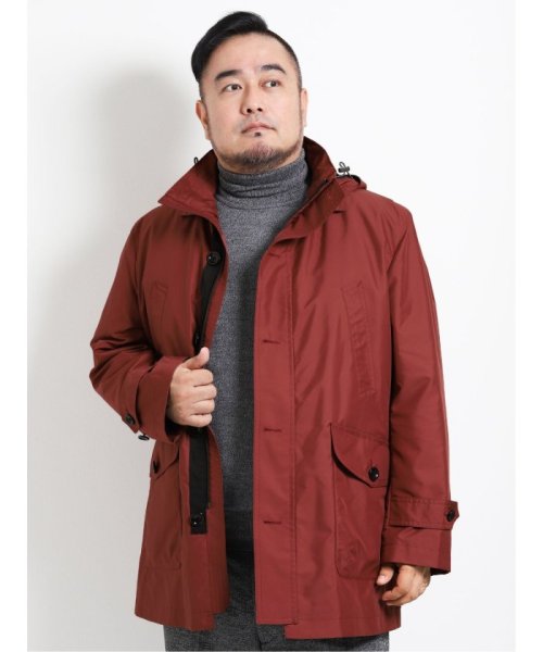 【大きいサイズ】グランバック/GRAND－BACK 撥水ライナー付 フーデットハーフコート