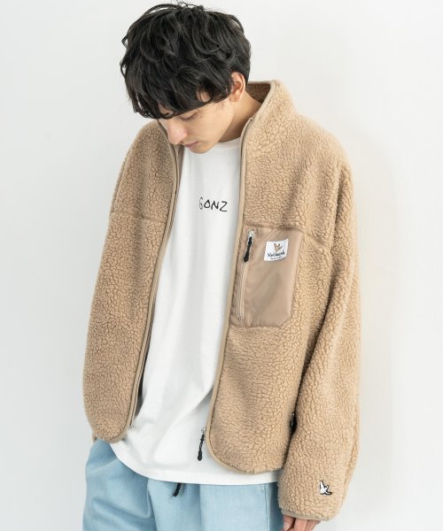 セール Mark Gonzales マークゴンザレス ボアジャケット メンズ レディース フリース ブルゾン アウター カジュアル 防寒 防風 ビッグシルエット ルーズ ロッキーモンロー Rocky Monroe D Fashion セール Mark Gonzales マークゴンザレス ボアジャケット メンズ レディース フリース ブルゾン アウター カジュアル 防寒 防風 ビッグシルエット ルーズ ロッキーモンロー Rocky Monroe D Fashion