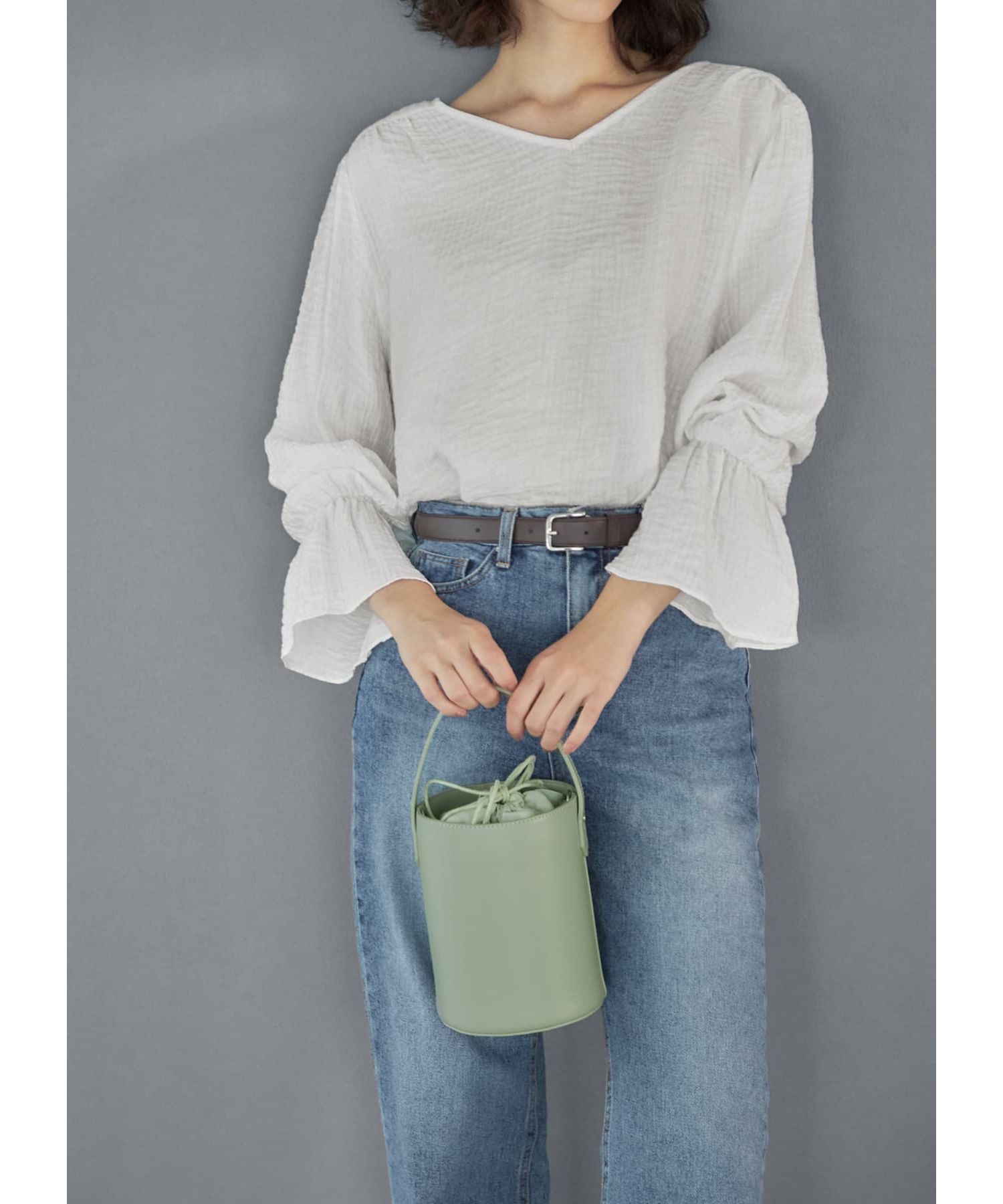 RUE DE VERNEUILパリBrandスタイリッシュバケツバッグ（S) Beryl ベリル バケツバッグ - Noir | CHARLES & KEITH
