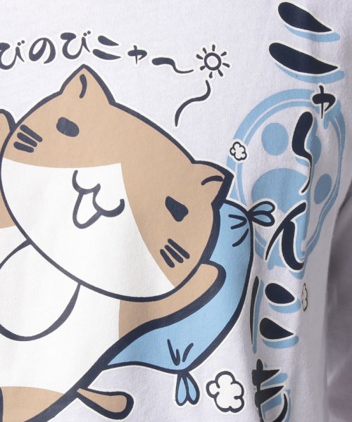 セール 猫渕さん ねこぶちさん ロンt 長袖tシャツ ゆるキャラ 猫 キャラクター おうち マルカワ Marukawa D Fashion