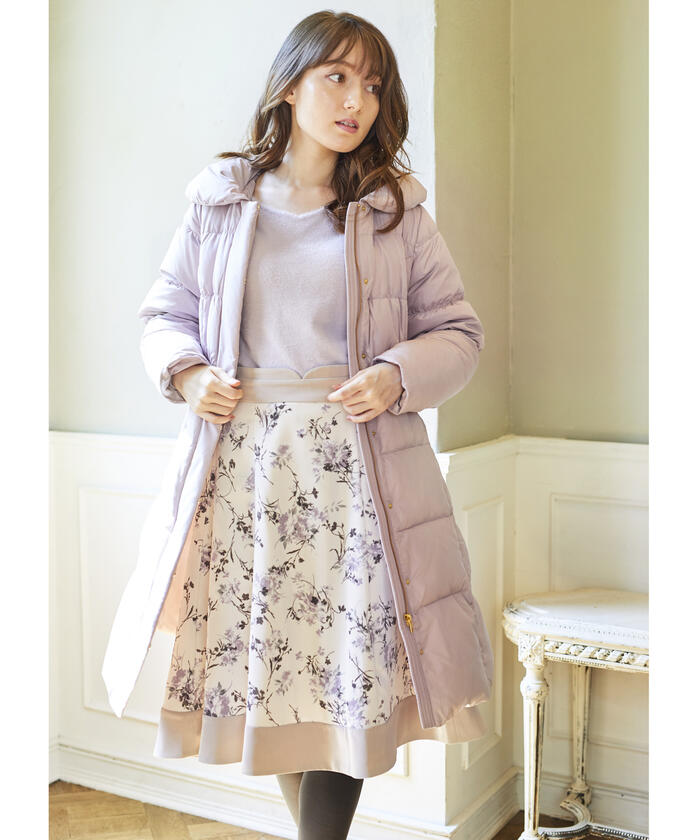 セール】ミッシュマッシュ MISCH MASCH フロッキー花柄スカート