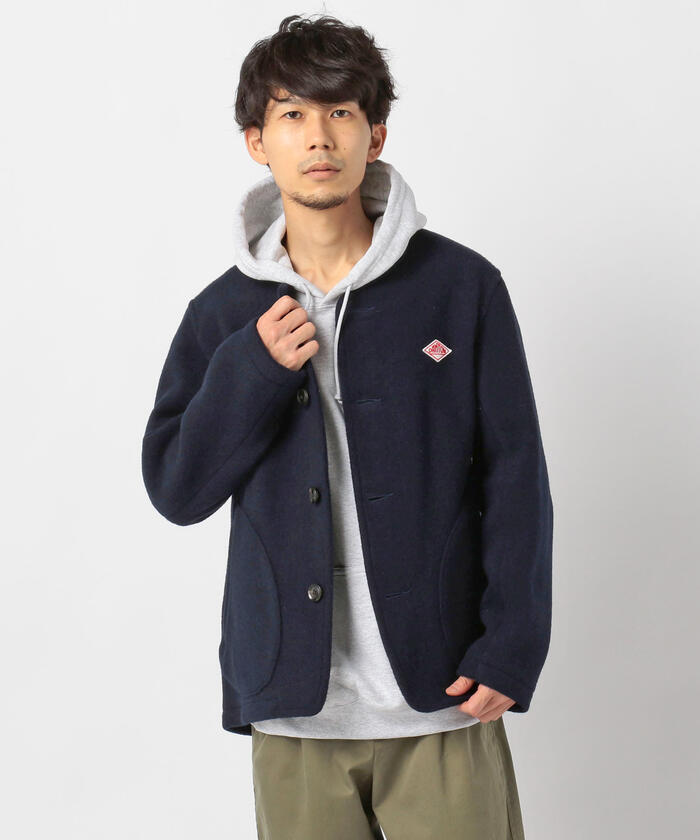 クーポン】【DANTON/ダントン】モッサーノーカラージャケット クーポン】【DANTON/ダントン】モッサーノーカラージャケット