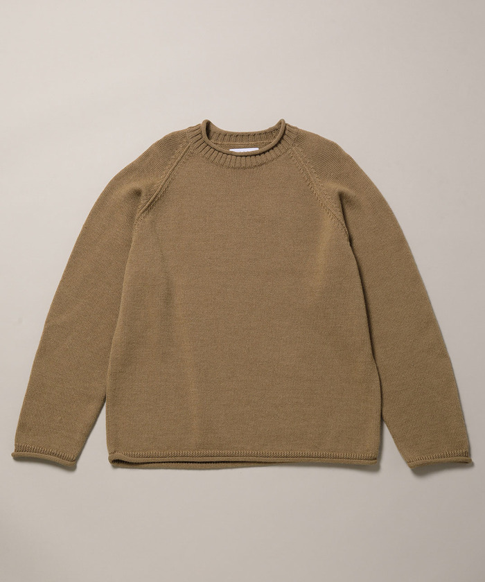 セール】【山形ニット】アルパカブレンドロールネックニット
